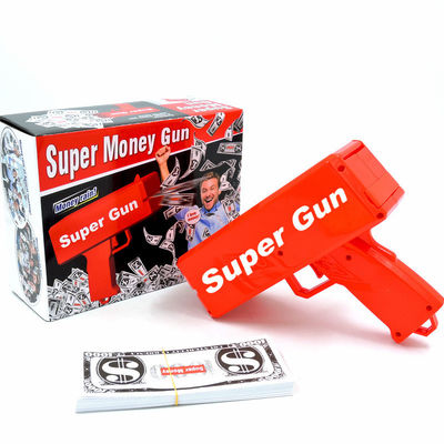 18.5cmX8cmX17.5cm Plastic Jet Currency Gun for Wedding Bar Game Atmospheric Props