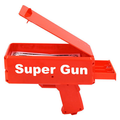 18.5cmX8cmX17.5cm Plastic Jet Currency Gun for Wedding Bar Game Atmospheric Props
