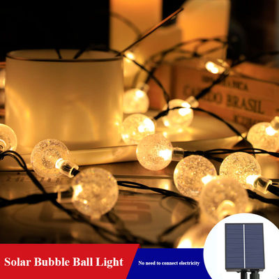 Remote Control Bubble Ball Solar String Lights for Garden Bistro Cafe Backyard Holiday