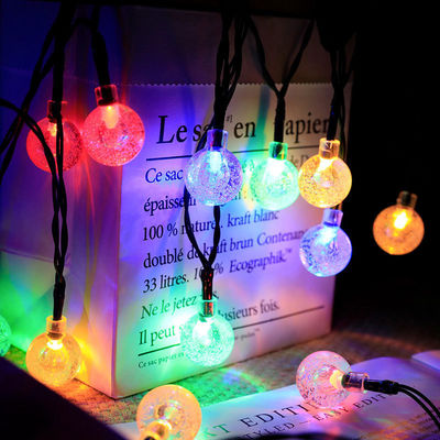 Remote Control Bubble Ball Solar String Lights for Garden Bistro Cafe Backyard Holiday