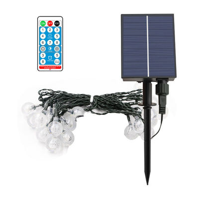 Remote Control Bubble Ball Solar String Lights for Garden Bistro Cafe Backyard Holiday
