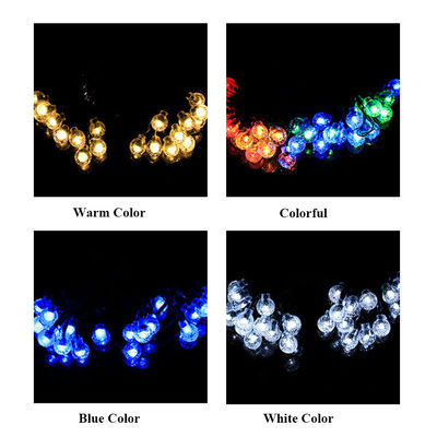 Remote Control Bubble Ball Solar String Lights for Garden Bistro Cafe Backyard Holiday