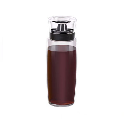 Glass Oil Sprayer Vinegar Dispenser Bottle 280ml 9.5oz with Measuring Scale Pump