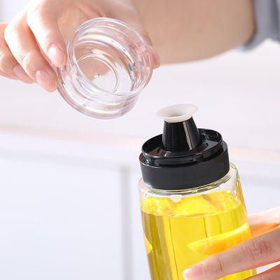 Glass Oil Sprayer Vinegar Dispenser Bottle 280ml 9.5oz with Measuring Scale Pump
