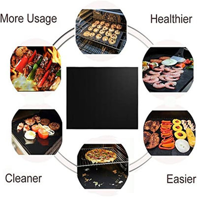 Non Stick BBQ Grill Mat Baking Mat Fireproof Charcoal Fiberglass Egg Tools for Cooking