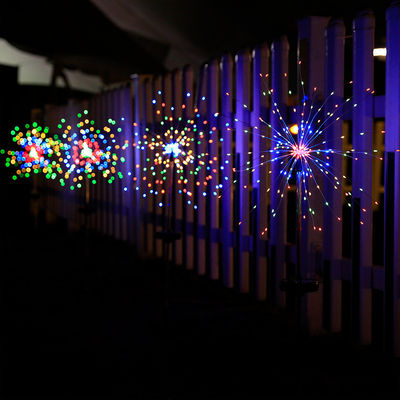 IP65 Rated Solar Lawn Ground Insert Fireworks Lights for Holiday Decoration OEM ODM