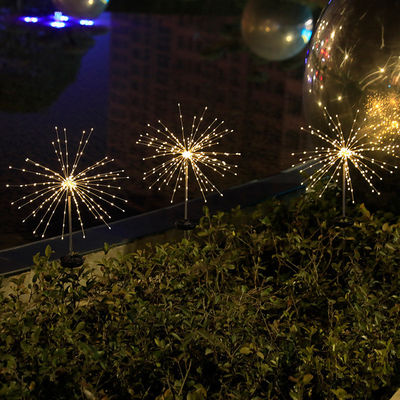 IP65 Rated Solar Lawn Ground Insert Fireworks Lights for Holiday Decoration OEM ODM