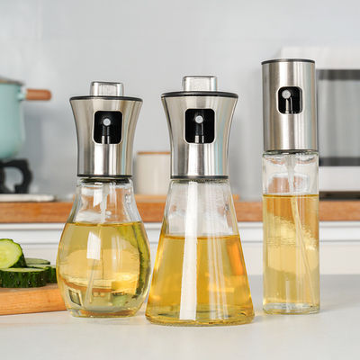 200ml Glass Olive Oil Sprayer Vinegar Bottle for Cooking Salad BBQ Kitchen Utensil