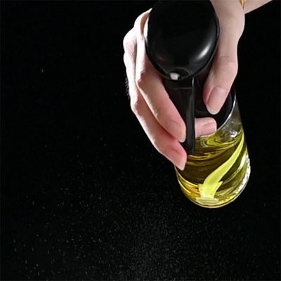 Oil and Vinegar Dispenser for BBQ Kitchen Accessories Cooking Tools in White Glass