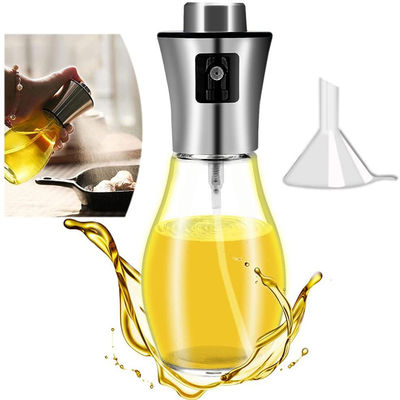 Convenient and Durable Oil Bottle Spray 165ml Glass Oil Spray Bottle for Cooking Salad BBQ
