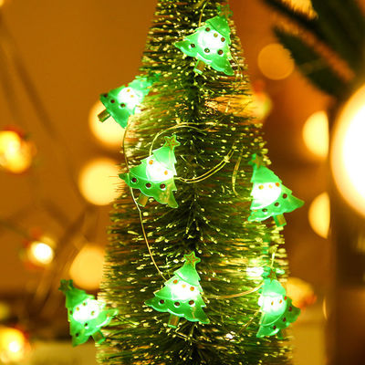 Red LED Christmas Lights String Snowman Santa Claus Star Holiday Decorative Product
