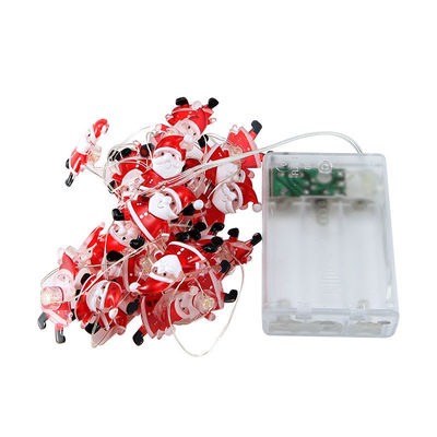 Santa Claus Scepter Snowflakes Elk Socks LED String Lights for Fairy Christmas Decoration