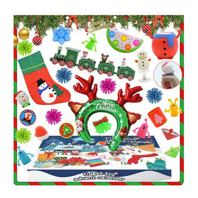 Christmas Countdown Calendar Holiday Xmas Count Down Gifts Kids Toddlers Girls Party Favor