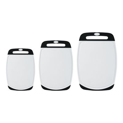 Multifunctional Black Plastic Cutting Board Set for Kitchen 3pcs Food Grade Accessories