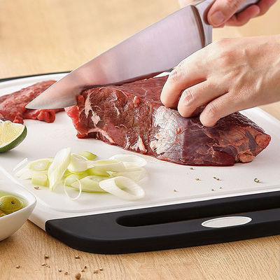 Multifunctional Black Plastic Cutting Board Set for Kitchen 3pcs Food Grade Accessories