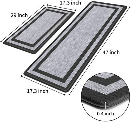 Waterproof Non Slip Mat for Kitchen Office and Bathroom Long Design PVC Material