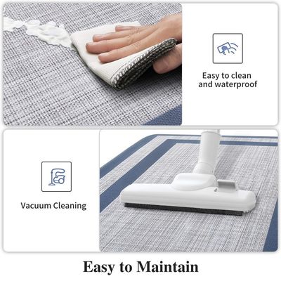Waterproof Non Slip Mat for Kitchen Office and Bathroom Long Design PVC Material