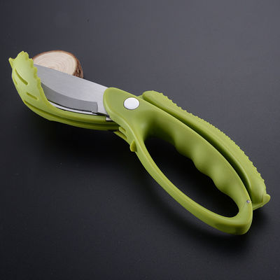 Stainless Steel Fruit Salad Cutting Tools with Multi- PP TPR Handle and Salad Tongs