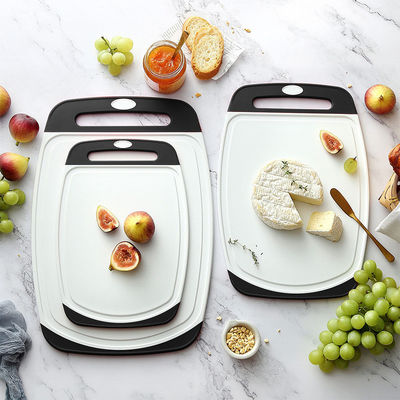 Custom Logo Kitchen Non-Slip 3 PCS Plastic Chopping Blocks Set for Vegetable Choppers