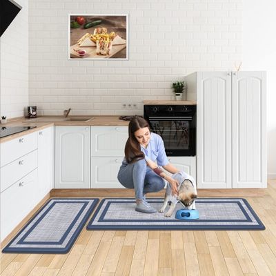 Waterproof Cushioned Kitchen Carpet Mat PVC Soft Non Slip Rugs for House Sink Office