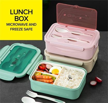 Lunch Box for Kids/Adults PP5 1400 ML Microwave Freeze Safe BPA-Free With Spoon Fork