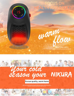 Home Winter Warmer Electric Heaters Adjustable Thermostat Plug-in for Cozy Winter
