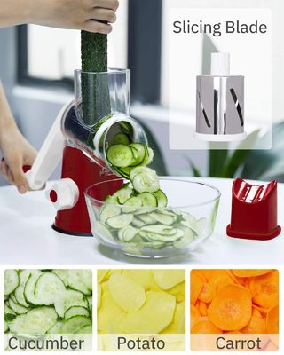 Top Seller Fruit Vegetable Rotary Grater Stainless Steel Multi-Function Slicer Cutter