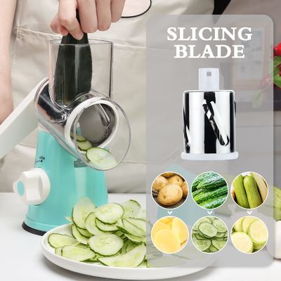 Sky Blue Stainless Steel Multi-Function Manual Slicer for Fruit Vegetable Tools Type
