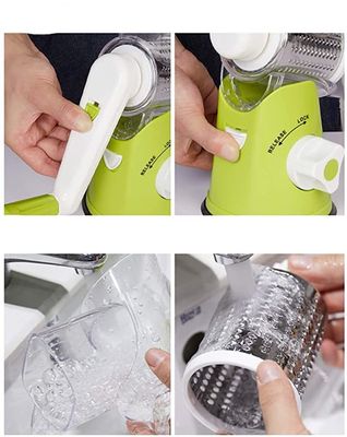 Sky Blue Stainless Steel Multi-Function Manual Slicer for Fruit Vegetable Tools Type