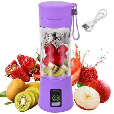 Silicone PC Electric Mini Ice Bottle Blender Home USB 2/4/6 Blades Juicer Cup Machine