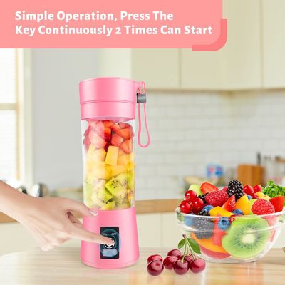 380ml Capacity Mini Blender USB Rechargeable Fruit Juice Portable Juicer Cup for Home