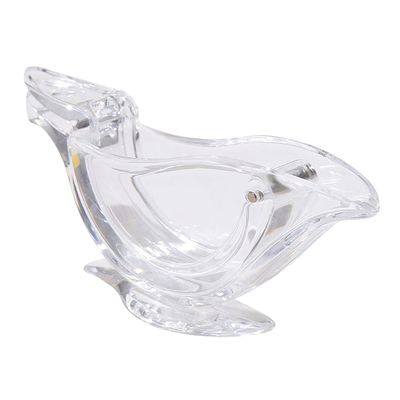 Stocked Portable Transparent Acrylic Manual Fruit Lemon Juicer Hand Lemon Squeezer Bird