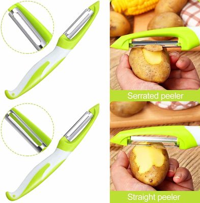 Multifunctional Stainless Steel Peeler Knife for Kitchen 19*2.5*2cm OEM/ODM Accepted