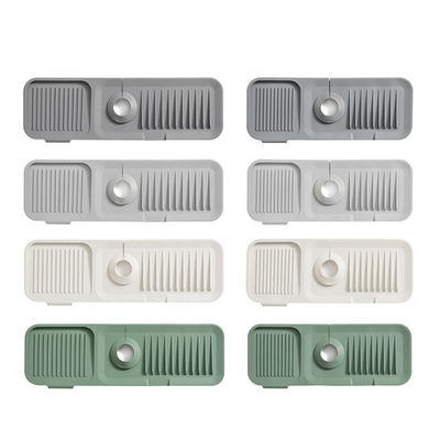 Silicone Sink Splash Guard Catcher Handle Drip Draining Pad Absorbent Mat for OEM/ODM