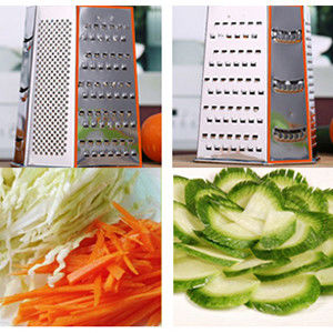 Convenient Handheld Vegetable Slicer and Cheese Grater with Stainless Steel 6-Sided Design