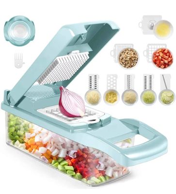 Custom Logo Stainless Steel 8 Blades Potato Onion Food Chopper Mandoline Vegetable Slicer