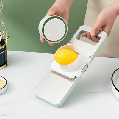 Mint Green Stainless Steel Vegetable Slicer Perfect for Quick and Easy Meal Preparation