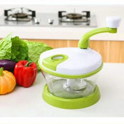 Food Hand-Powered Vegetable Slicer Chopper Meat Grinder Mixing Salad Spinner with Lid