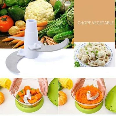 Food Hand-Powered Vegetable Slicer Chopper Meat Grinder Mixing Salad Spinner with Lid