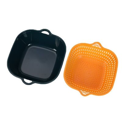 6 pcs Square Multifunctional Fruit Vegetable Wash Basket Storage And Washing Baske