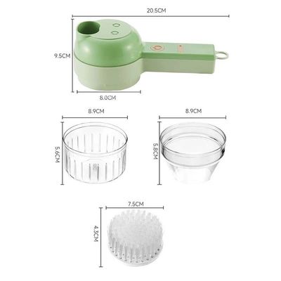 ABS PP PC Stainless Steel Vegetable Chopper with Meat Grinder and Garlic Crusher