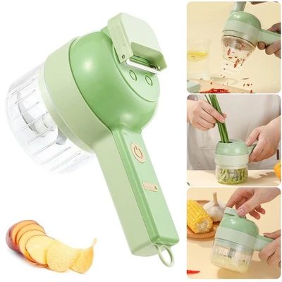 ABS PP PC Stainless Steel Vegetable Chopper with Meat Grinder and Garlic Crusher