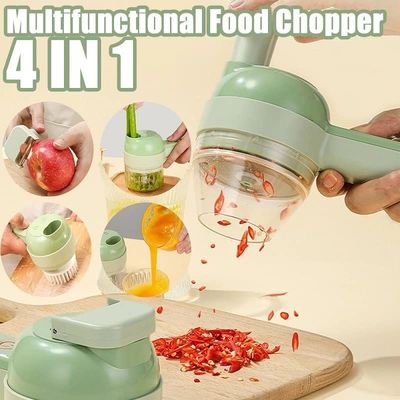 ABS PP PC Stainless Steel Vegetable Chopper with Meat Grinder and Garlic Crusher