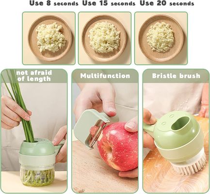 ABS PP PC Stainless Steel Vegetable Chopper with Meat Grinder and Garlic Crusher