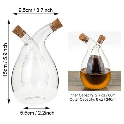 350ml Bottle Pot Separation Kettle Sets Gravy Boat for Oliver Oil and Vinegar Dispenser