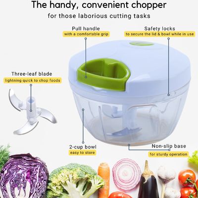 Vegetable Choppers Garlic Press Kitchen Masher Stainless Steel Cutter Manual Meat Grinde