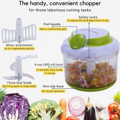 Mini Manual Vegetable Fruit Garlic Ginger Onion Meat Shredder Hand Pull Chopper Fruit