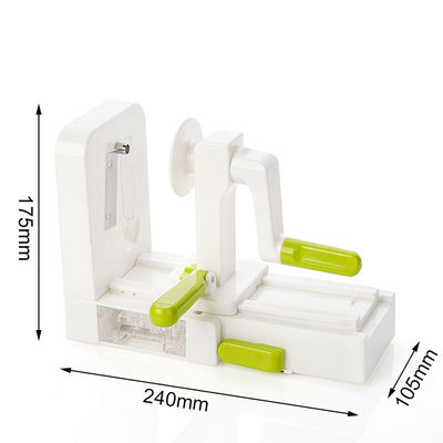 Rotary Fruit Vegetable Grater 5 In 1 Multi Kitchen Manual Ribbon Cutter Spiral Slicer