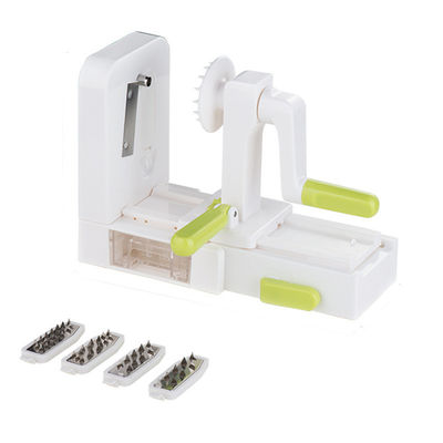 Rotary Fruit Vegetable Grater 5 In 1 Multi Kitchen Manual Ribbon Cutter Spiral Slicer