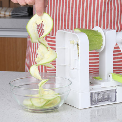 Rotary Fruit Vegetable Grater 5 In 1 Multi Kitchen Manual Ribbon Cutter Spiral Slicer